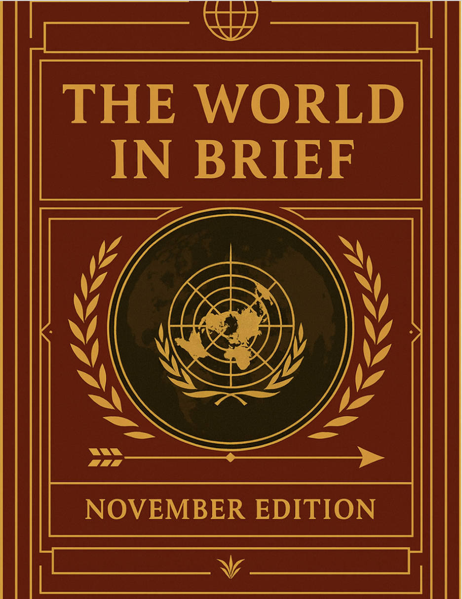 The World in Brief November